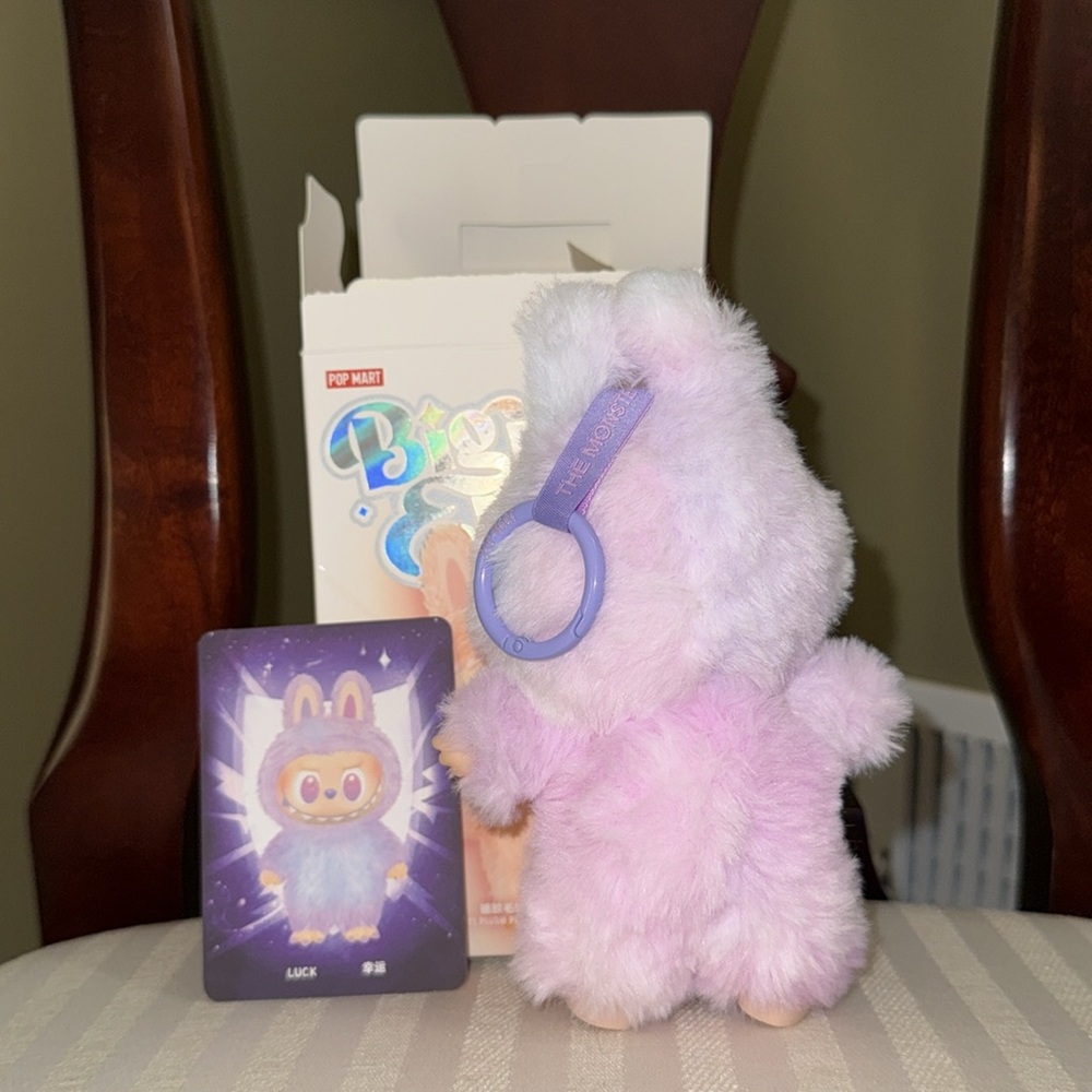 Luck (Purple) Big Into Energy Pop Mart Labubu Authentic Opened Box 2025 - Picture 2 of 8